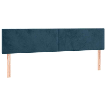 vidaXL Kopfteile 2 Stk. Dunkelblau 80x5x78/88 cm Samt