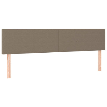 vidaXL Kopfteile 2 Stk. Taupe 90x5x78/88 cm Stoff
