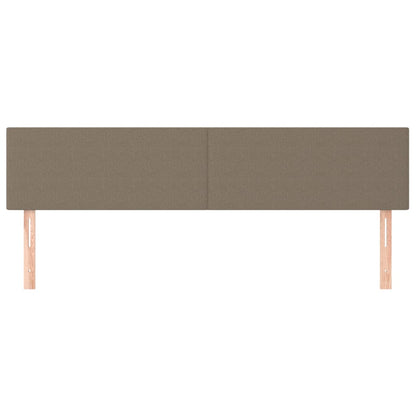 vidaXL Kopfteile 2 Stk. Taupe 90x5x78/88 cm Stoff