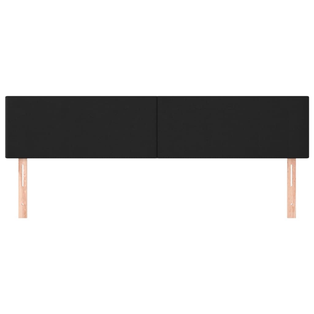 vidaXL Kopfteile 2 Stk. Schwarz 90x5x78/88 cm Kunstleder