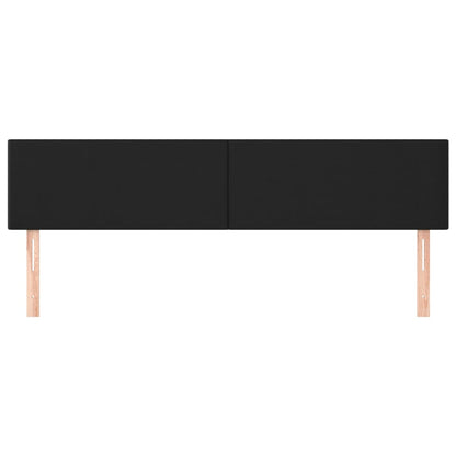 vidaXL Kopfteile 2 Stk. Schwarz 90x5x78/88 cm Kunstleder
