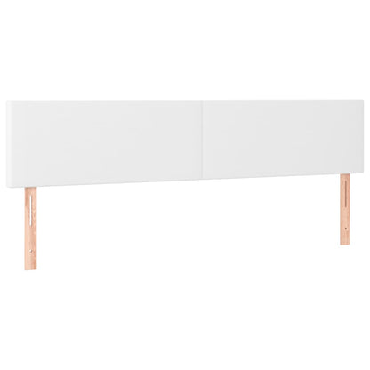 vidaXL Kopfteile 2 Stk. Weiß 90x5x78/88 cm Kunstleder