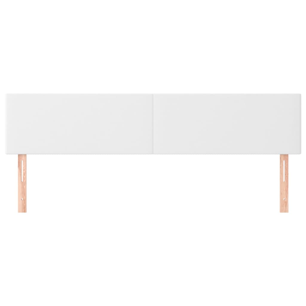 vidaXL Kopfteile 2 Stk. Weiß 90x5x78/88 cm Kunstleder