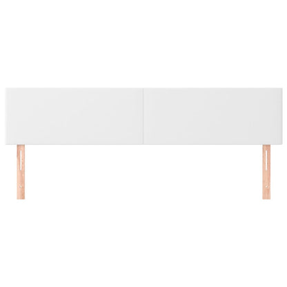 vidaXL Kopfteile 2 Stk. Weiß 90x5x78/88 cm Kunstleder