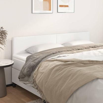 vidaXL Kopfteile 2 Stk. Weiß 90x5x78/88 cm Kunstleder