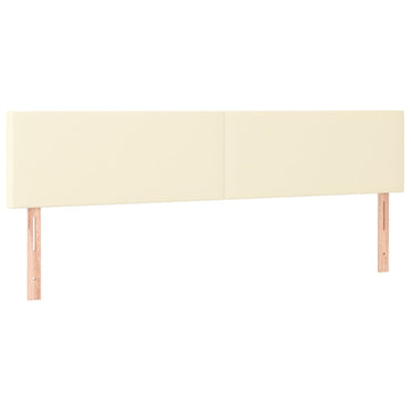 vidaXL Kopfteile 2 Stk. Creme 90x5x78/88 cm Kunstleder