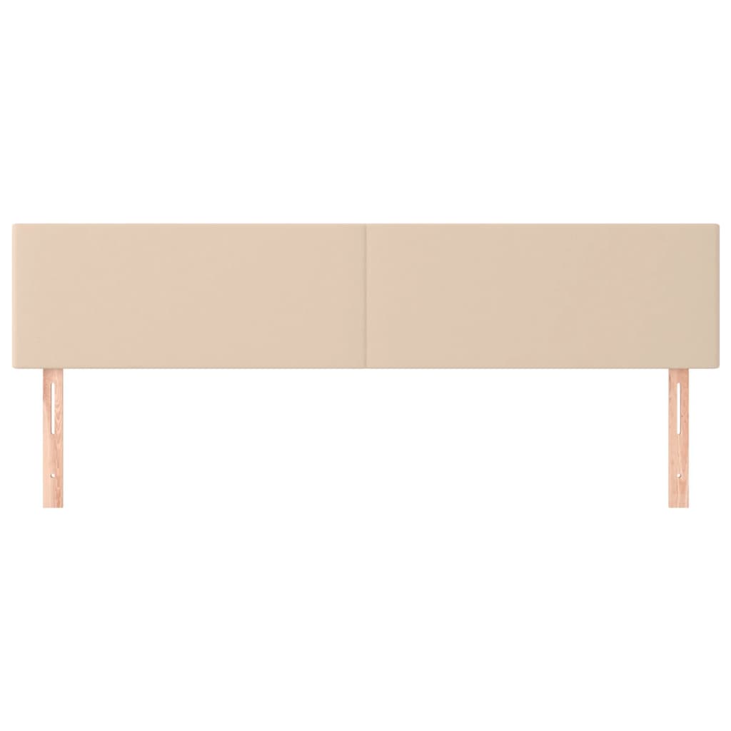 vidaXL Kopfteile 2 Stk. Cappuccino-Braun 90x5x78/88 cm Kunstleder