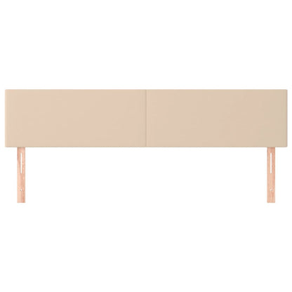 vidaXL Kopfteile 2 Stk. Cappuccino-Braun 90x5x78/88 cm Kunstleder