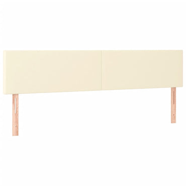 vidaXL Kopfteile 2 Stk. Creme 100x5x78/88 cm Kunstleder