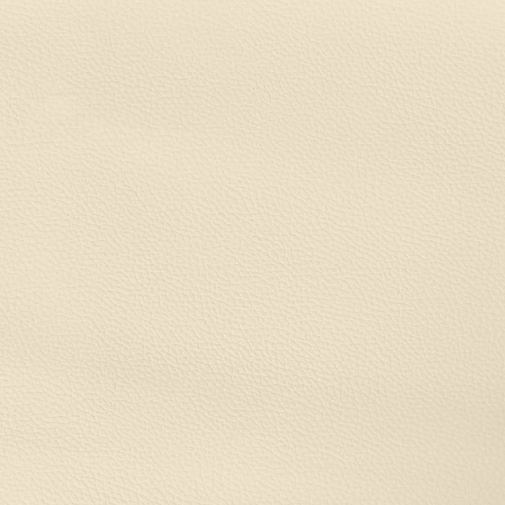 vidaXL Kopfteile 2 Stk. Creme 100x5x78/88 cm Kunstleder