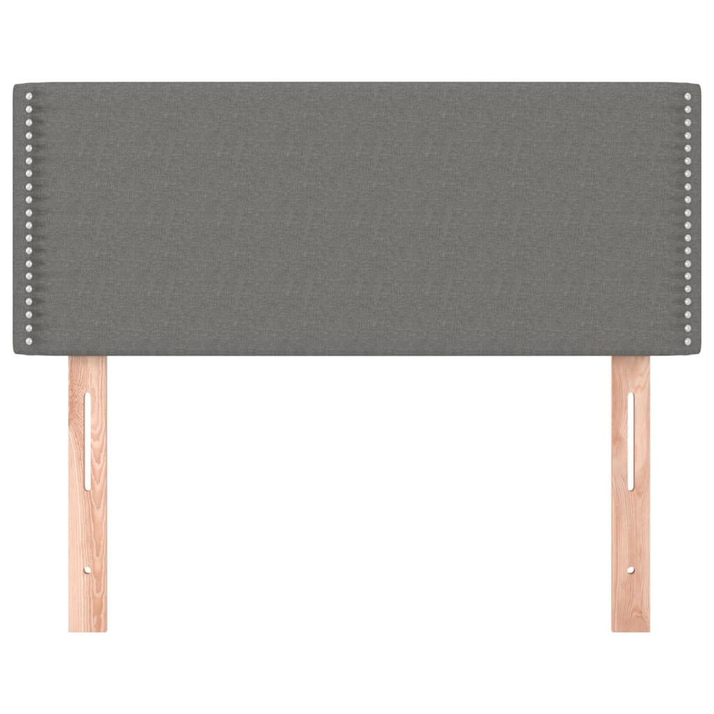 vidaXL Kopfteil Dunkelgrau 80x5x78/88 cm Stoff