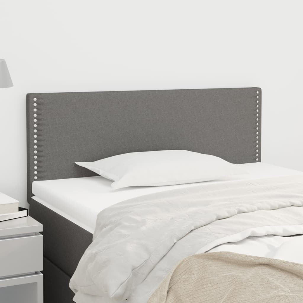 vidaXL Kopfteil Dunkelgrau 80x5x78/88 cm Stoff
