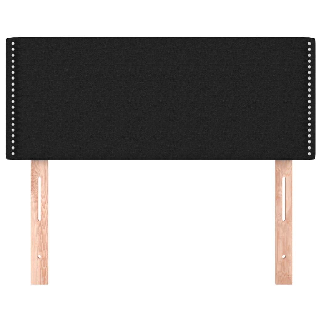 vidaXL Kopfteil Schwarz 80x5x78/88 cm Stoff
