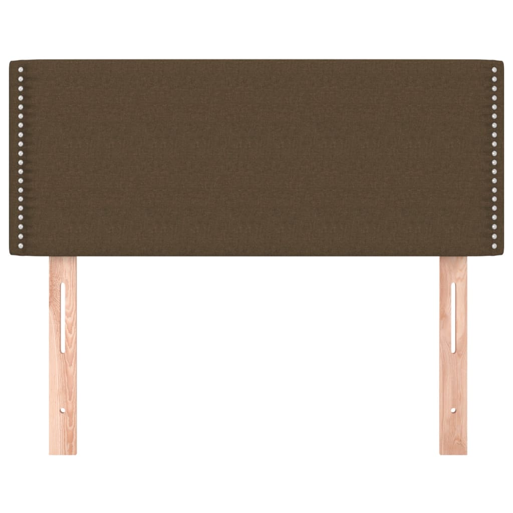 vidaXL Tête de lit marron foncé 80x5x78/88 cm tissu