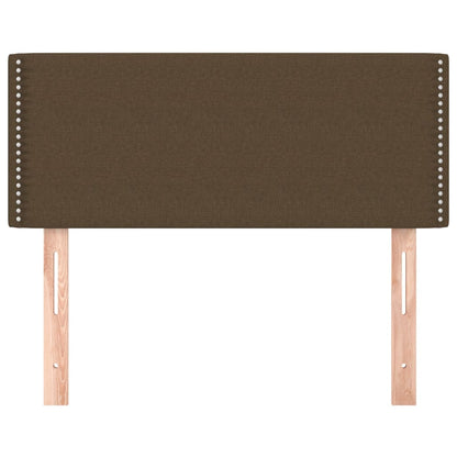 vidaXL Tête de lit marron foncé 80x5x78/88 cm tissu