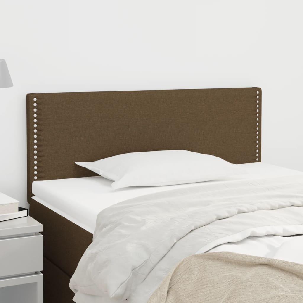 vidaXL Tête de lit marron foncé 80x5x78/88 cm tissu