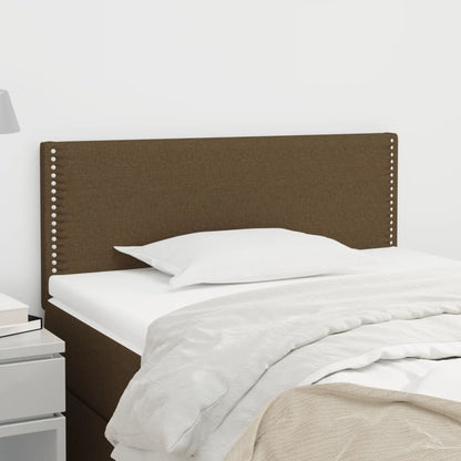 vidaXL Tête de lit marron foncé 80x5x78/88 cm tissu