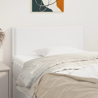 vidaXL Kopfteil Weiß 80x5x78/88 cm Kunstleder