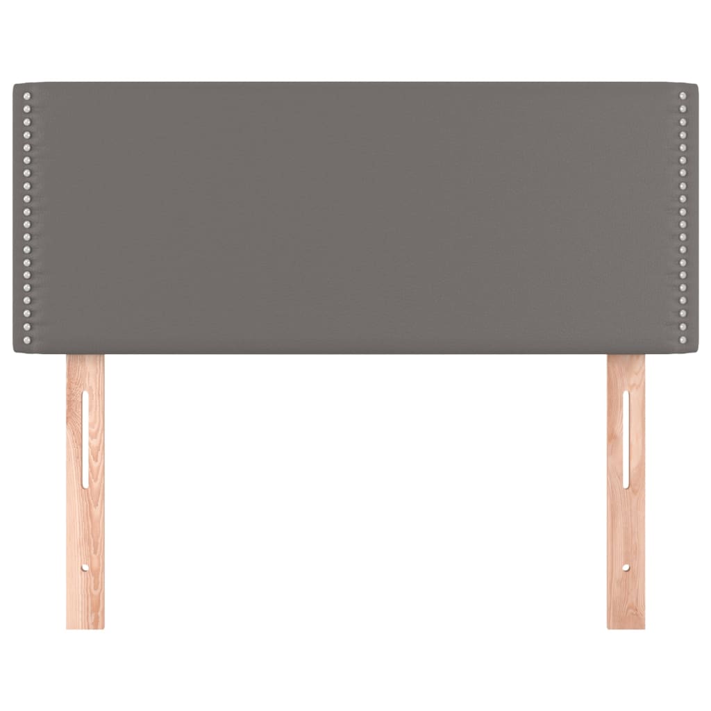 vidaXL Kopfteil Grau 80x5x78/88 cm Kunstleder