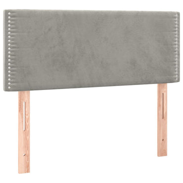 vidaXL Kopfteil Hellgrau 80x5x78/88 cm Samt