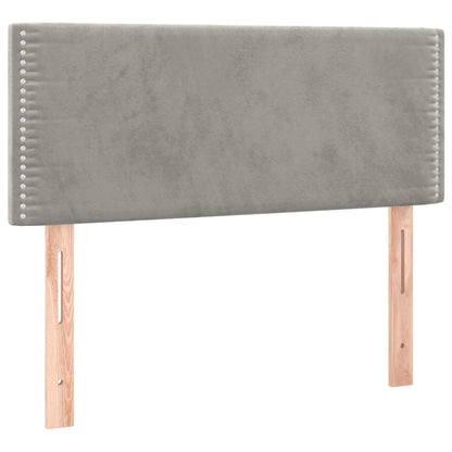 vidaXL Kopfteil Hellgrau 80x5x78/88 cm Samt