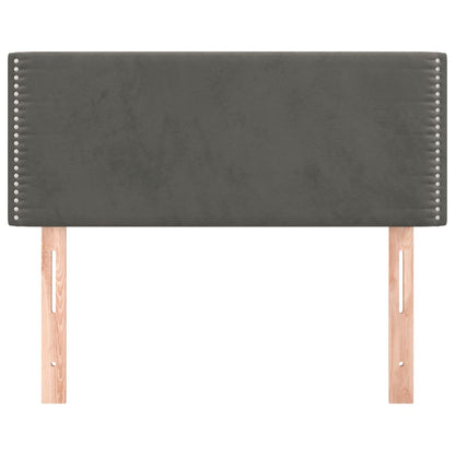 vidaXL Tête de lit gris foncé 80x5x78/88 cm Velours