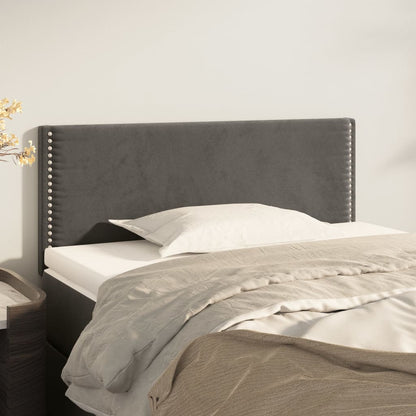 vidaXL Tête de lit gris foncé 80x5x78/88 cm Velours