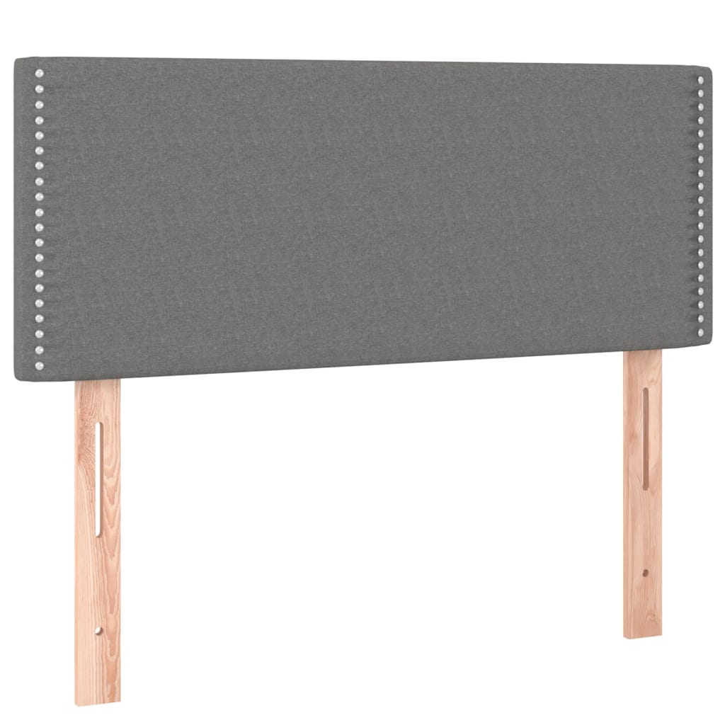 vidaXL Kopfteil Dunkelgrau 90x5x78/88 cm Stoff