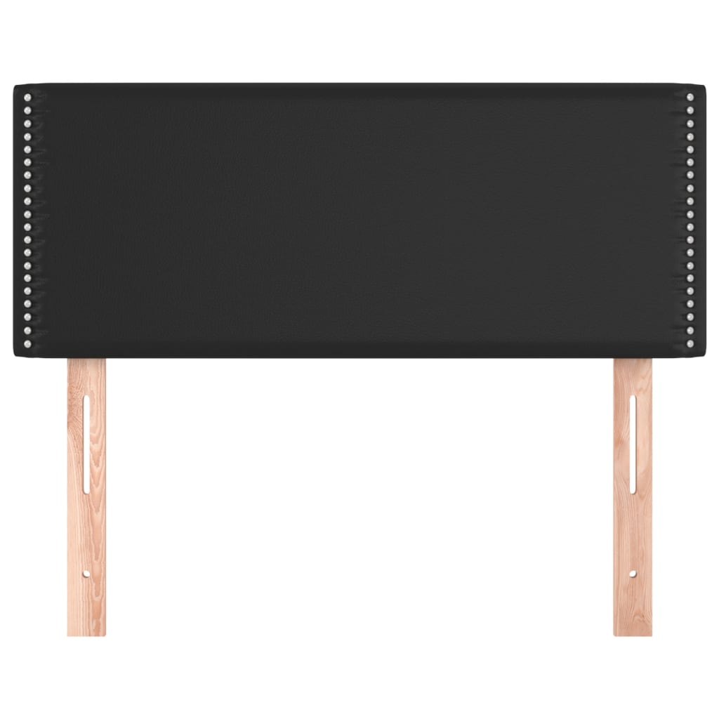 vidaXL Kopfteil Schwarz 90x5x78/88 cm Kunstleder