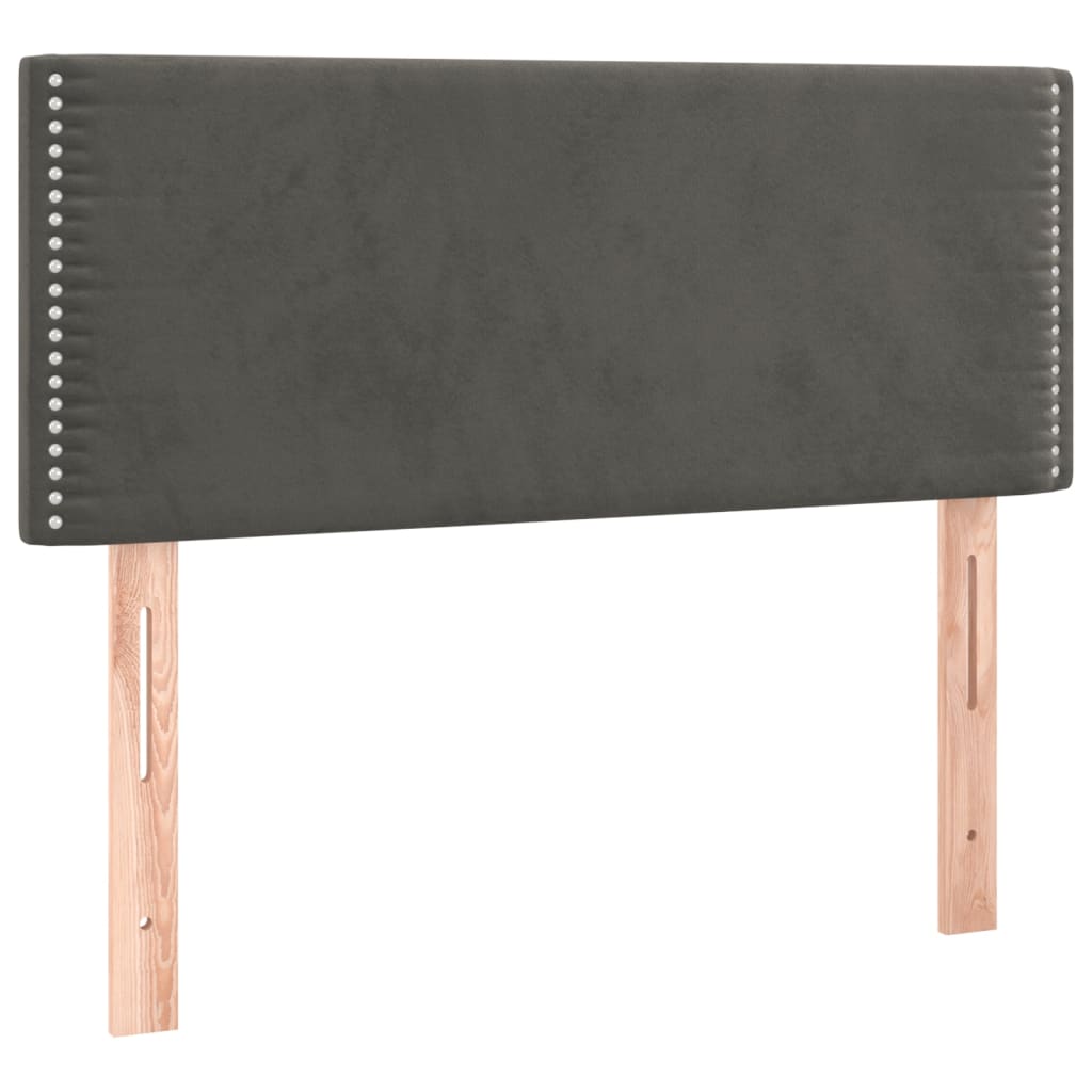 vidaXL Kopfteil Dunkelgrau 90x5x78/88 cm Samt
