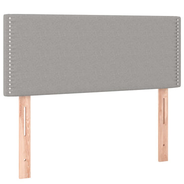 vidaXL Kopfteil Hellgrau 100x5x78/88 cm Stoff