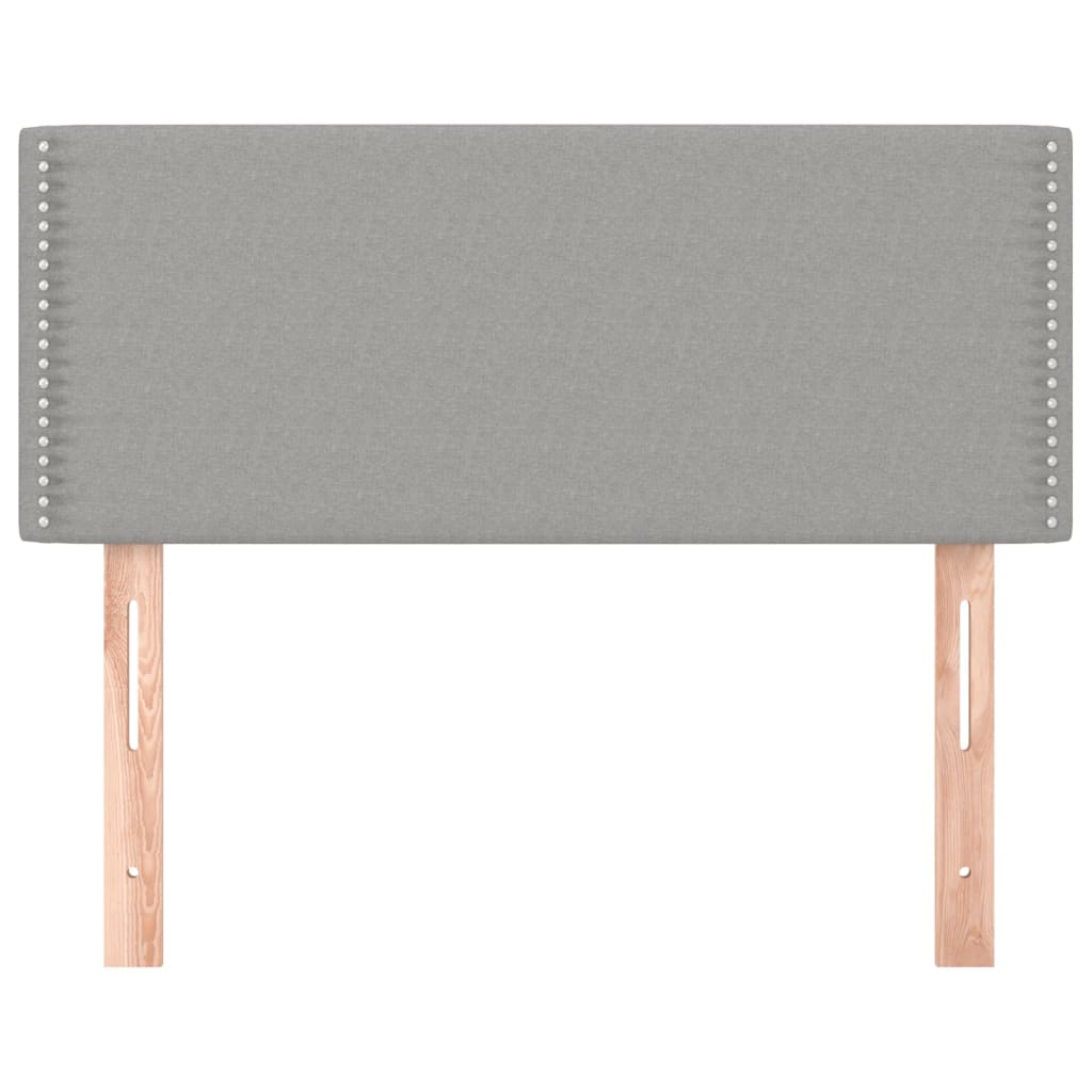 vidaXL Kopfteil Hellgrau 100x5x78/88 cm Stoff