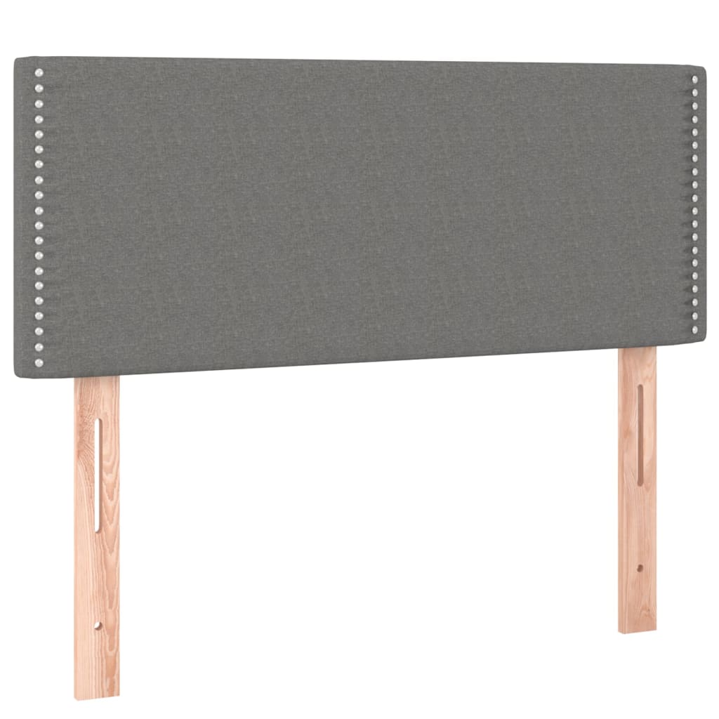 vidaXL Kopfteil Dunkelgrau 100x5x78/88 cm Stoff