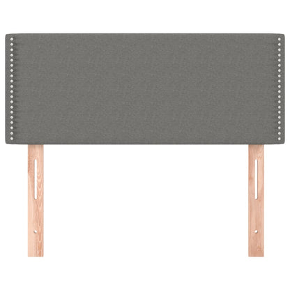 vidaXL Kopfteil Dunkelgrau 100x5x78/88 cm Stoff