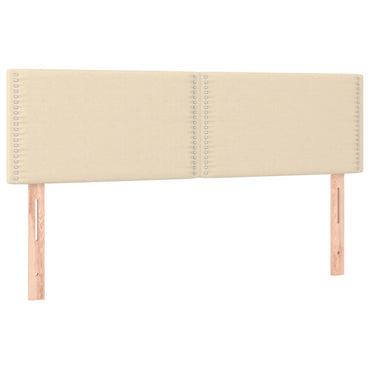 vidaXL Kopfteile 2 Stk. Creme 72x5x78/88 cm Stoff