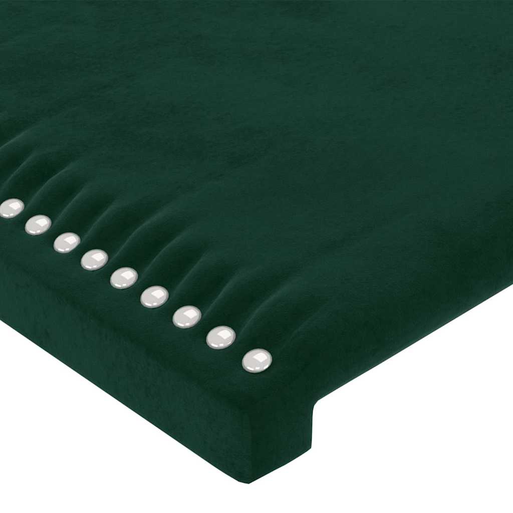 vidaXL Kopfteile 2 Stk. Dunkelgrün 72x5x78/88 cm Samt