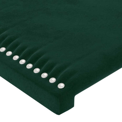 vidaXL Kopfteile 2 Stk. Dunkelgrün 72x5x78/88 cm Samt