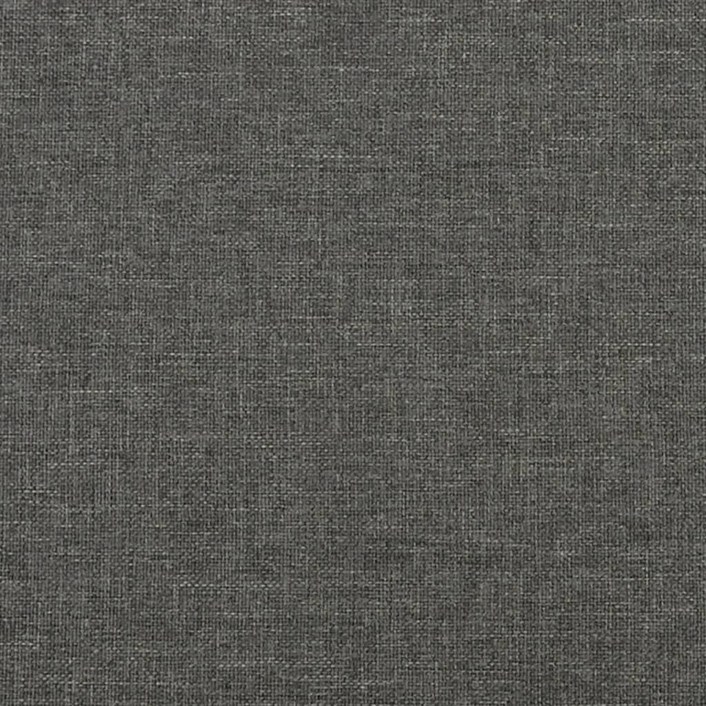 vidaXL Kopfteile 2 Stk. Dunkelgrau 80x5x78/88 cm Stoff