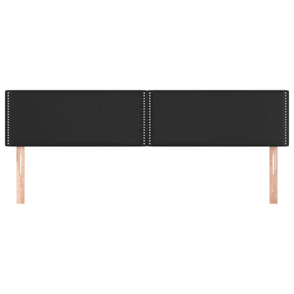 vidaXL Têtes de lit 2 pcs Noir 80x5x78/88 cm Similicuir
