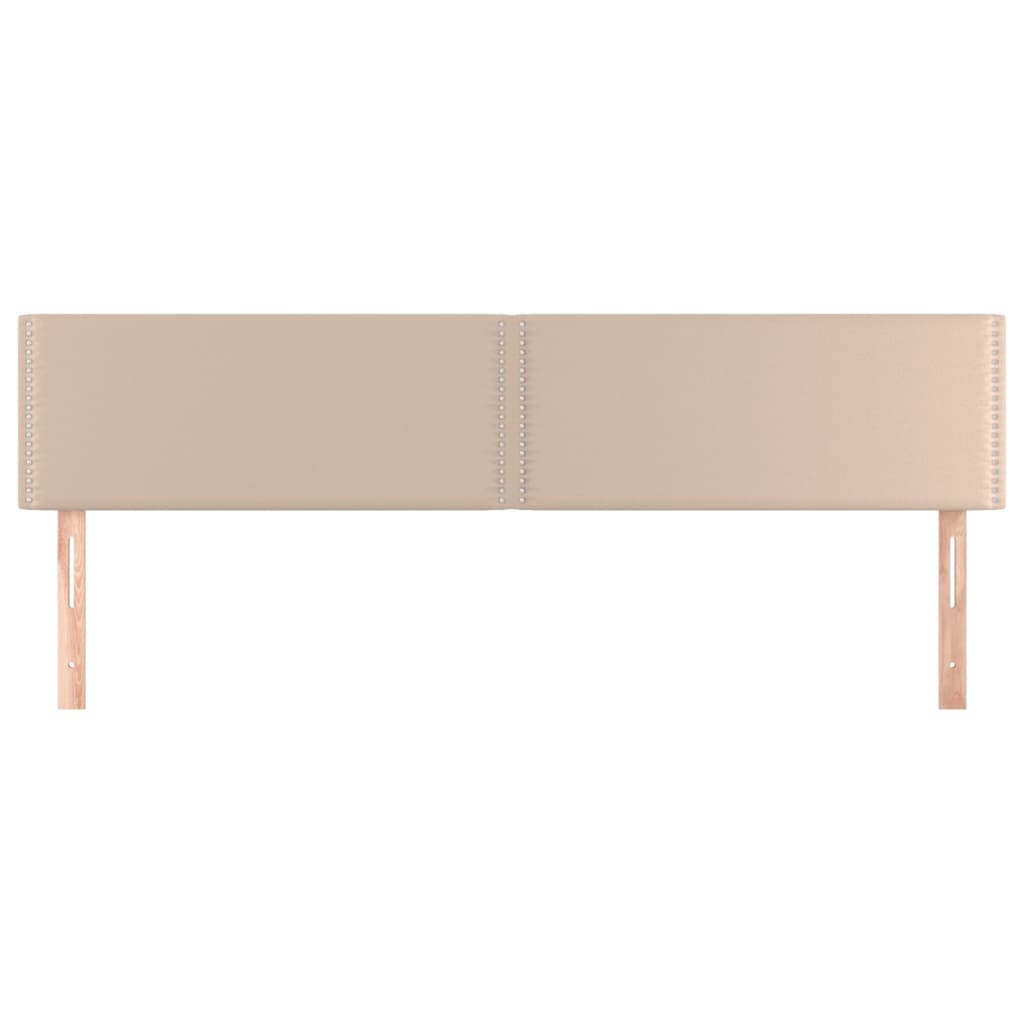 vidaXL Kopfteile 2 Stk. Cappuccino-Braun 80x5x78/88 cm Kunstleder