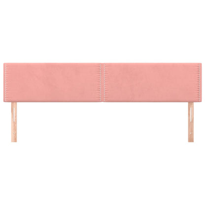 vidaXL Kopfteile 2 Stk. Rosa 80x5x78/88 cm Samt