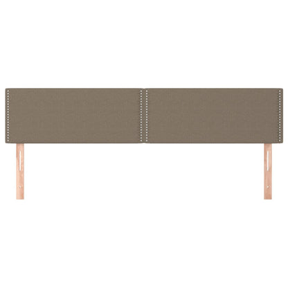 vidaXL Kopfteile 2 Stk. Taupe 90x5x78/88 cm Stoff