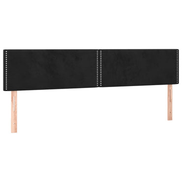 vidaXL Kopfteile 2 Stk. Schwarz 90x5x78/88 cm Samt