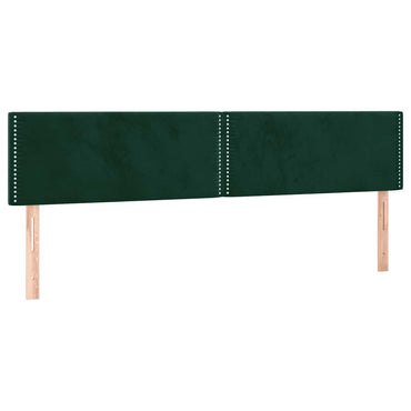 vidaXL Kopfteile 2 Stk. Dunkelgrün 90x5x78/88 cm Samt