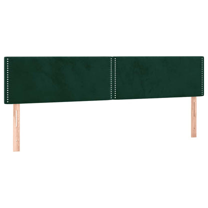 vidaXL Kopfteile 2 Stk. Dunkelgrün 90x5x78/88 cm Samt
