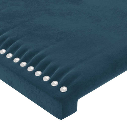 vidaXL Kopfteile 2 Stk. Dunkelblau 90x5x78/88 cm Samt