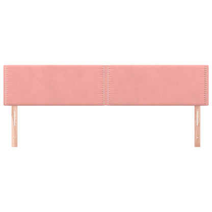 vidaXL Kopfteile 2 Stk. Rosa 90x5x78/88 cm Samt