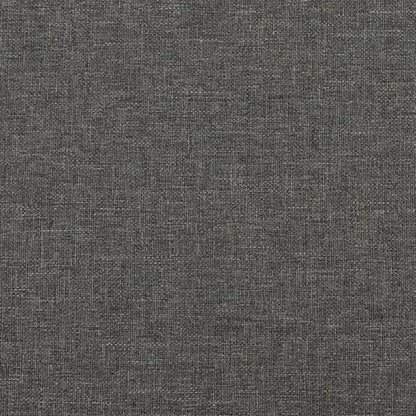 vidaXL Kopfteile 2 Stk. Dunkelgrau 100x5x78/88 cm Stoff