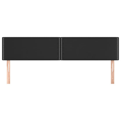 vidaXL Kopfteile 2 Stk. Schwarz 100x5x78/88 cm Kunstleder
