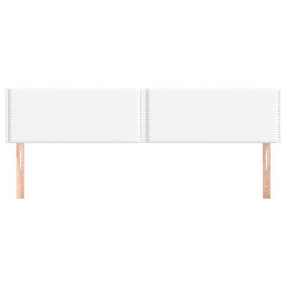 vidaXL Kopfteile 2 Stk. Weiß 100x5x78/88 cm Kunstleder